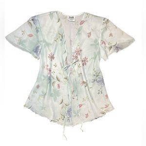 Girly Vintage R&M Richards sheer shawl cardigan